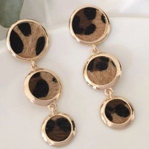 Animal Print Earrings  NWOT